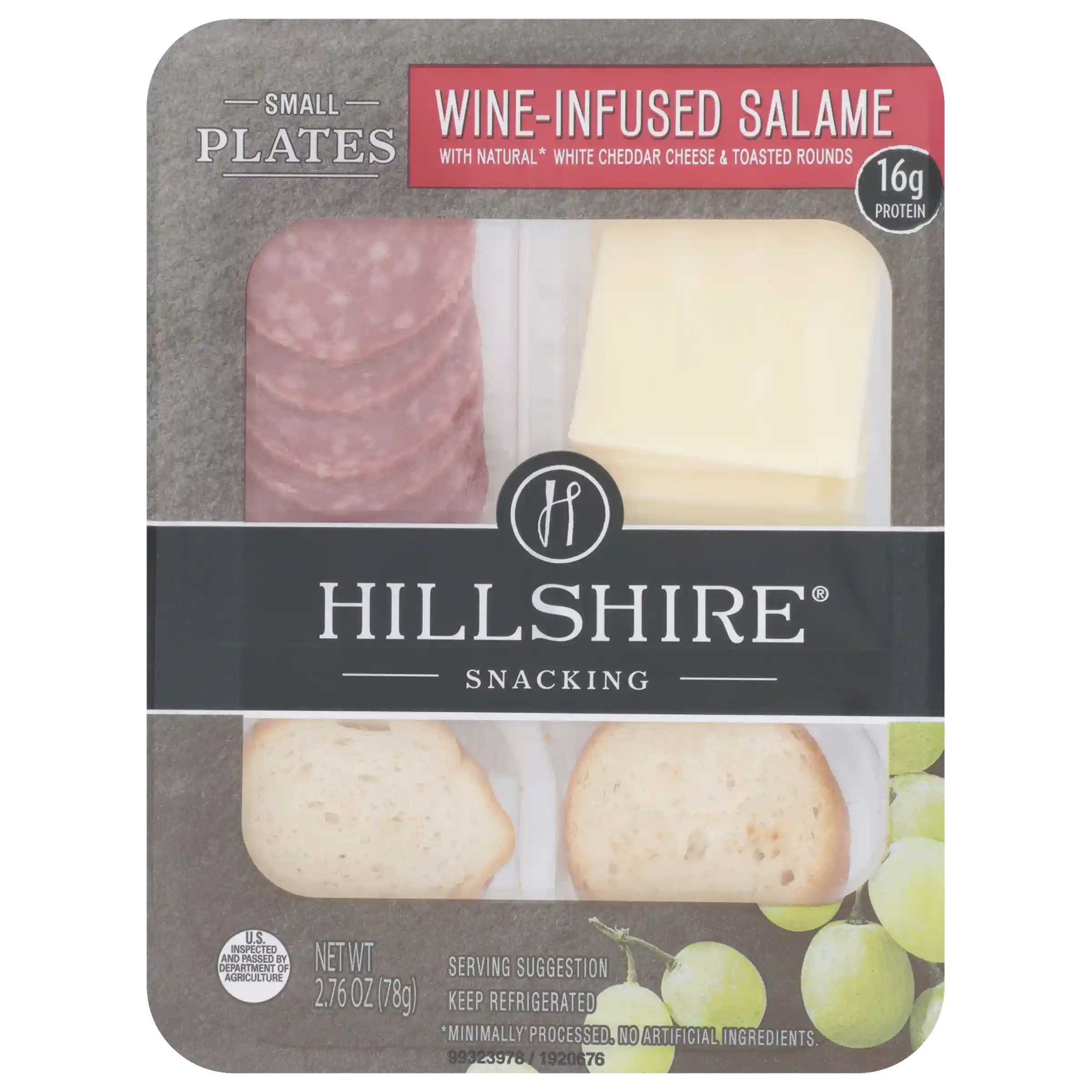 Hillshire® Snacking Small Plates, Wine-Infused Salame with White Cheddar Cheese, 2.76 oz._image_11