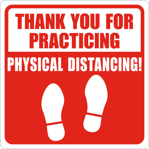 Hillman Thank You for Physical Distancing Sign (6