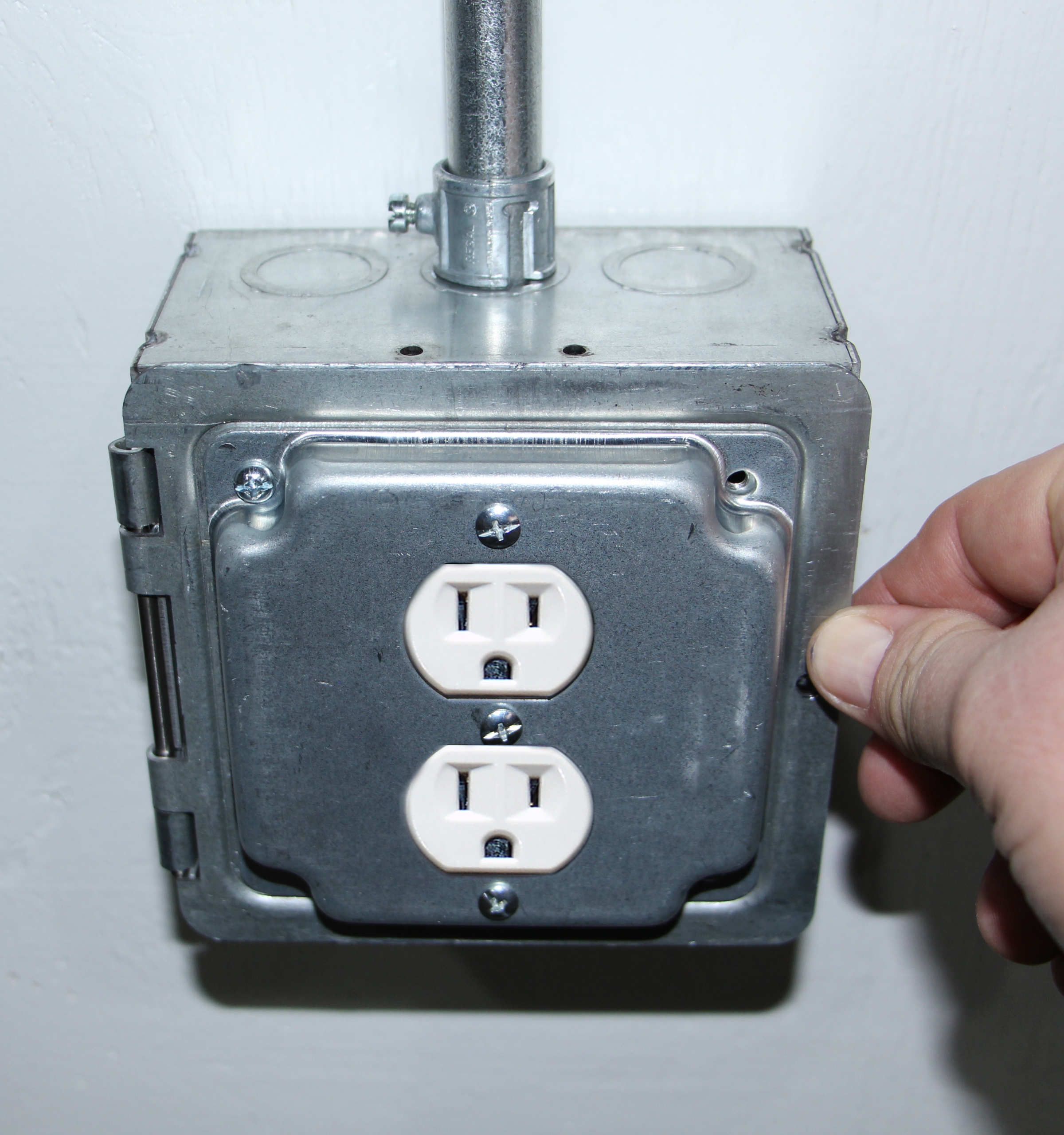 Product image for SWC HP1938 5in Sq Box w Hingd Duplx