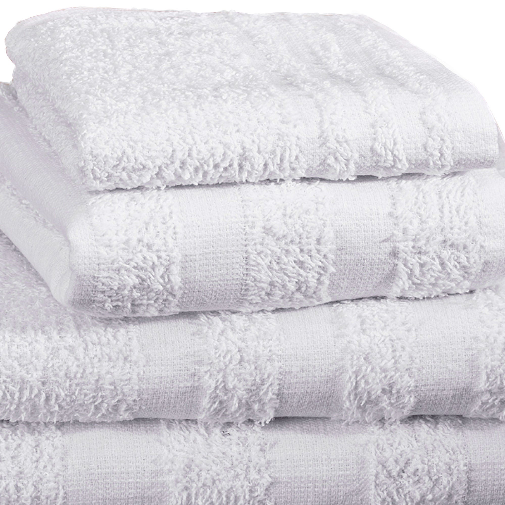 Merit™ Trio Cotton Washcloth, White, 12 x 12 Inch