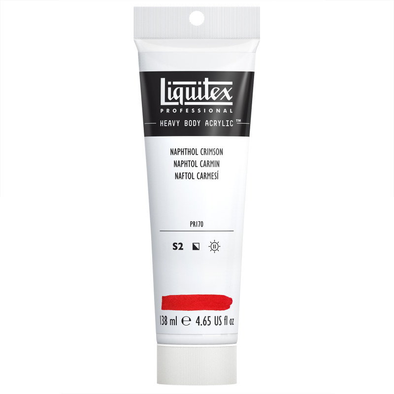Professional Heavy Body Acrylic Paint, 138 mL Tube, Naphthol Crimson
