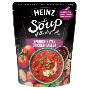  Heinz Soup of the Day® Spanish Style Chicken Paella Soup Pouch 430g 