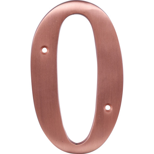 Hillman Distinctions House Number 0 Brushed Copper 5