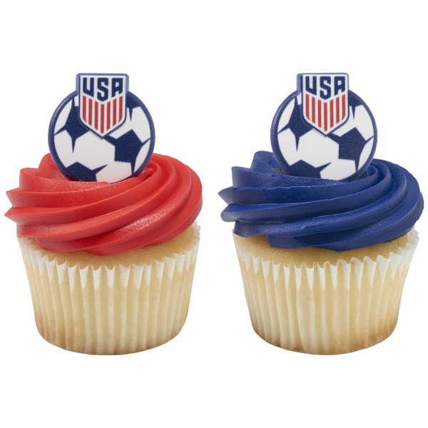 U.S. Soccer Cupcake Rings