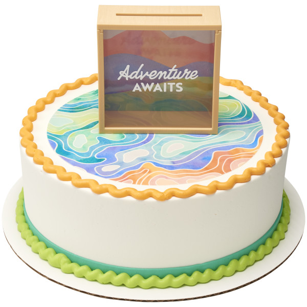 Adventure Awaits PhotoCake® Edible Image® DecoSet® Background