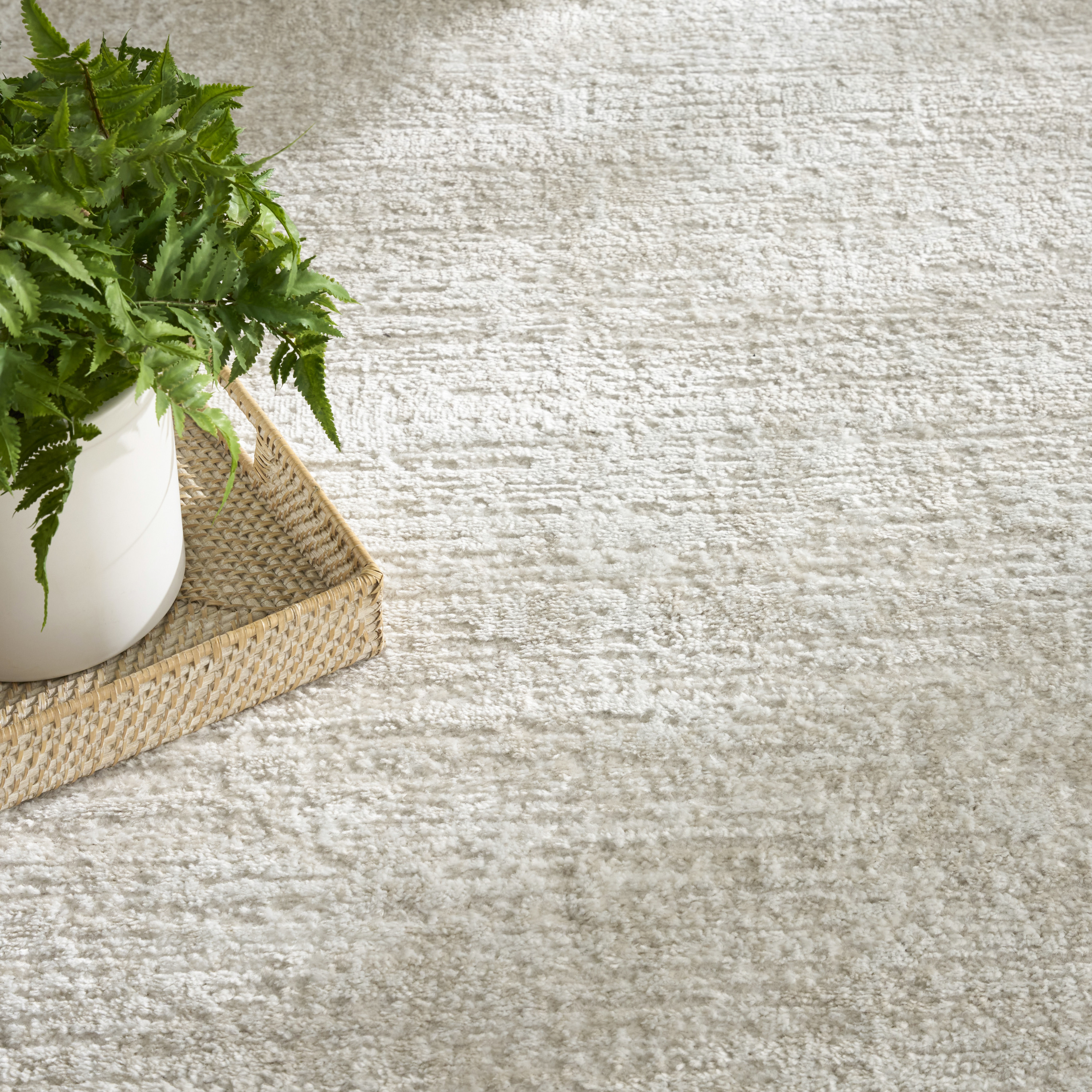 Nourison Dekor 4' x 6' Beige Modern Indoor Rug