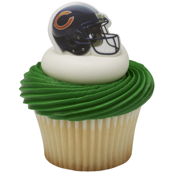 NFL Team Helmet Chicago Bears Cupcake Rings