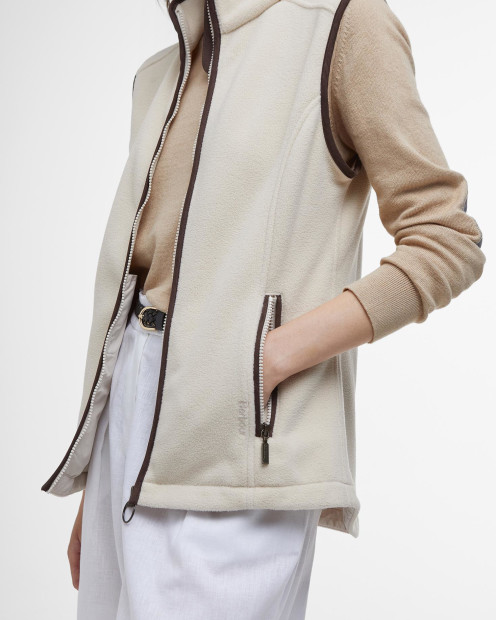 Country Colton Fleece Gilet Pearl