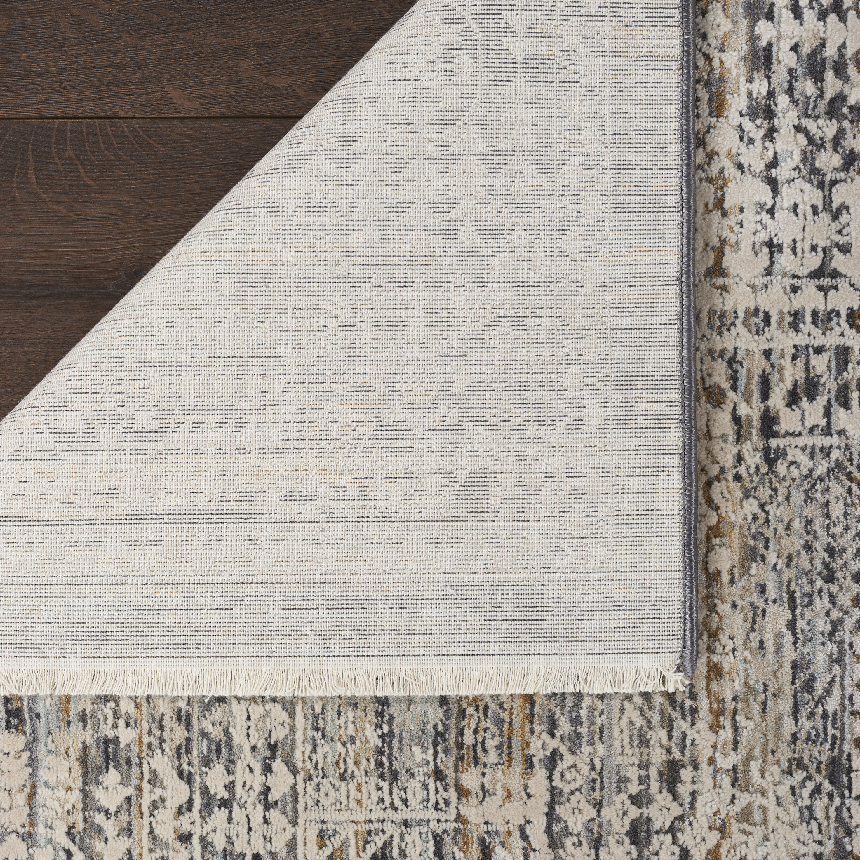Nourison Lynx 12' x 15'9" Ivory Slate Vintage Indoor Rug