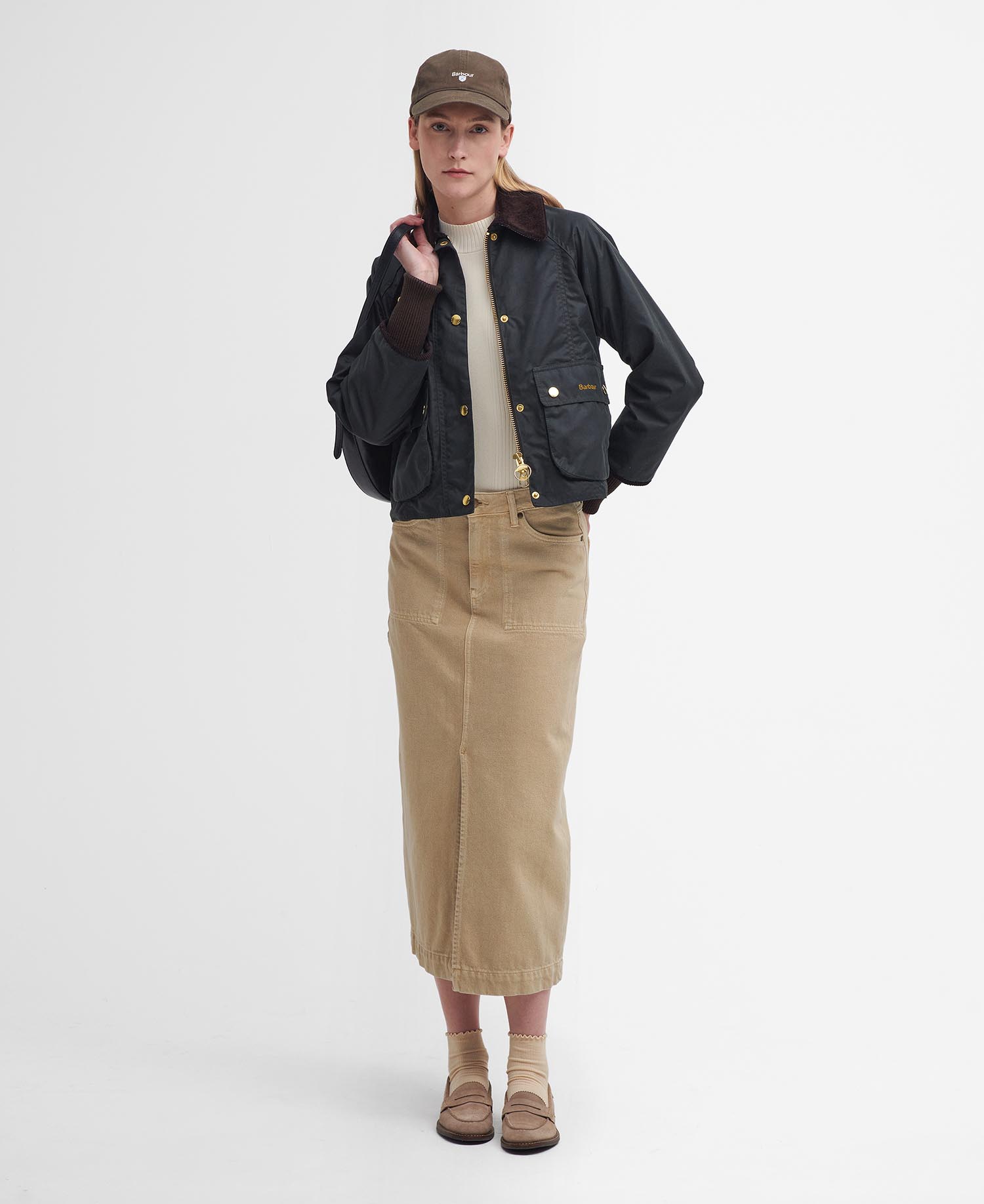 Cropped Beadnell Waxed Jacket image number 1