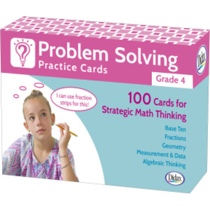 Problem Solving Practice Cards, Grade 4