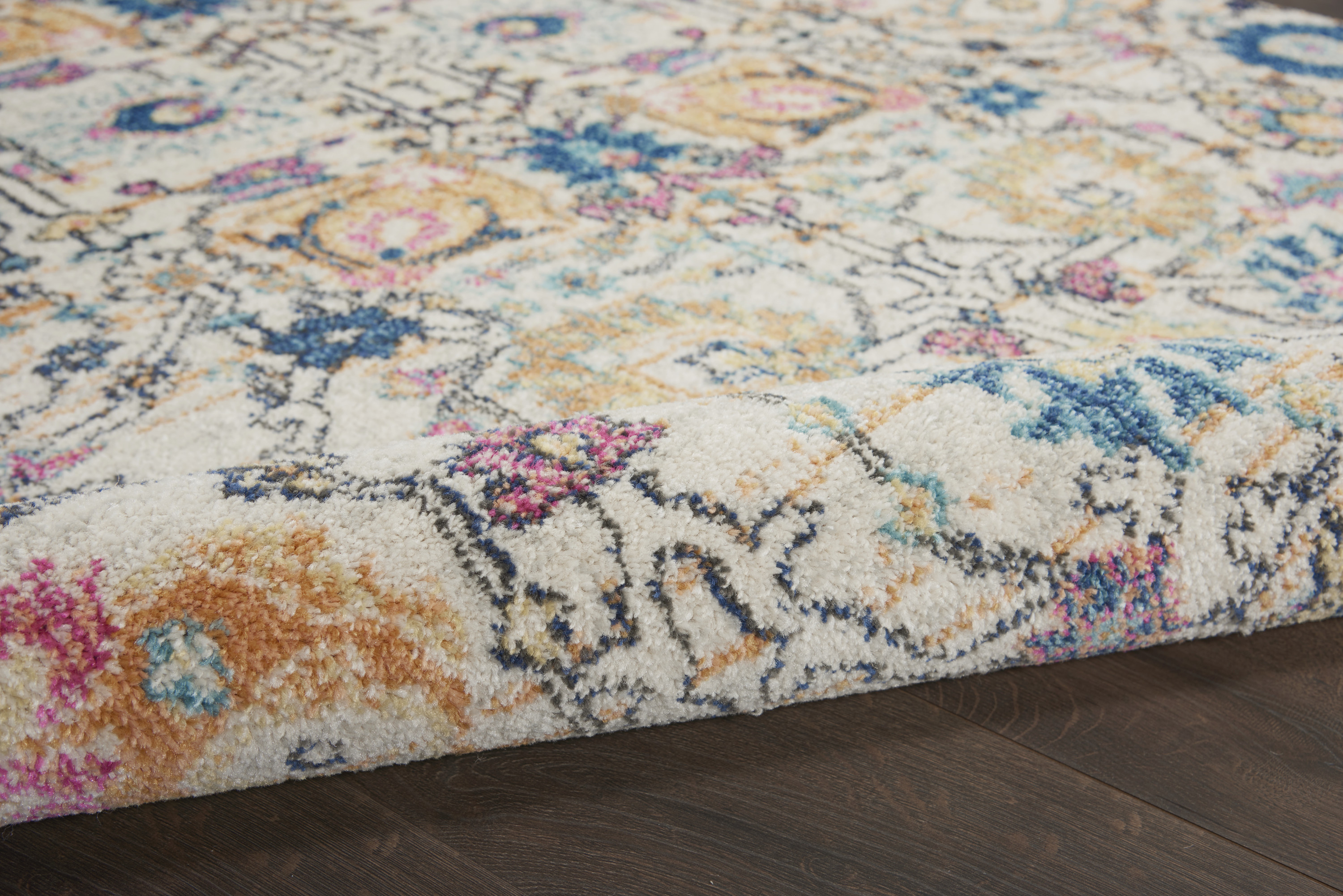 Nourison Passion 9' x 12' Ivory Multicolor Bohemian Indoor Rug