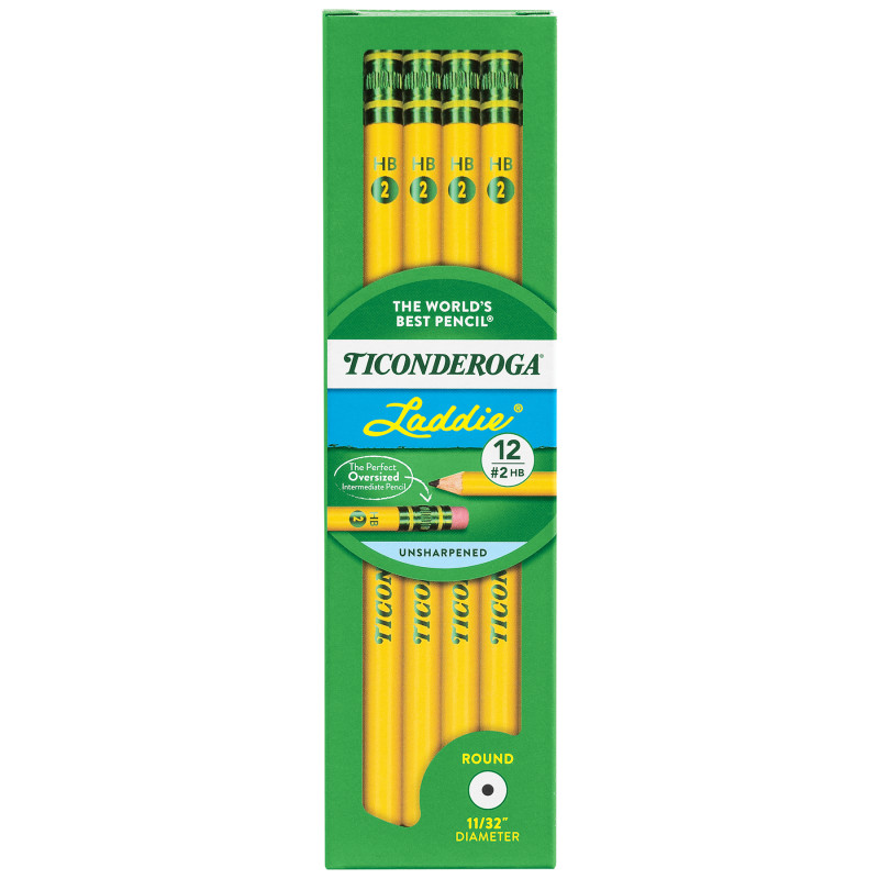 Laddie++Wood-Cased+Pencils%2C+%232+HB+Soft%2C+Yellow%2C+12+Ct