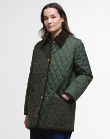 Meryl Quilted Jacket Olive/Ancient Tartan