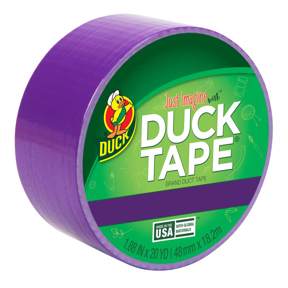 Color Duck Tape® Brand Duct Tape - Violet, 1.88 in. x 20 yd.