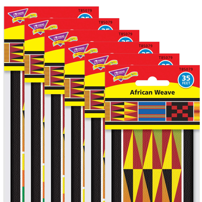 African Weave Bolder Borders®, 35.75' Per Pack, 6 Packs
