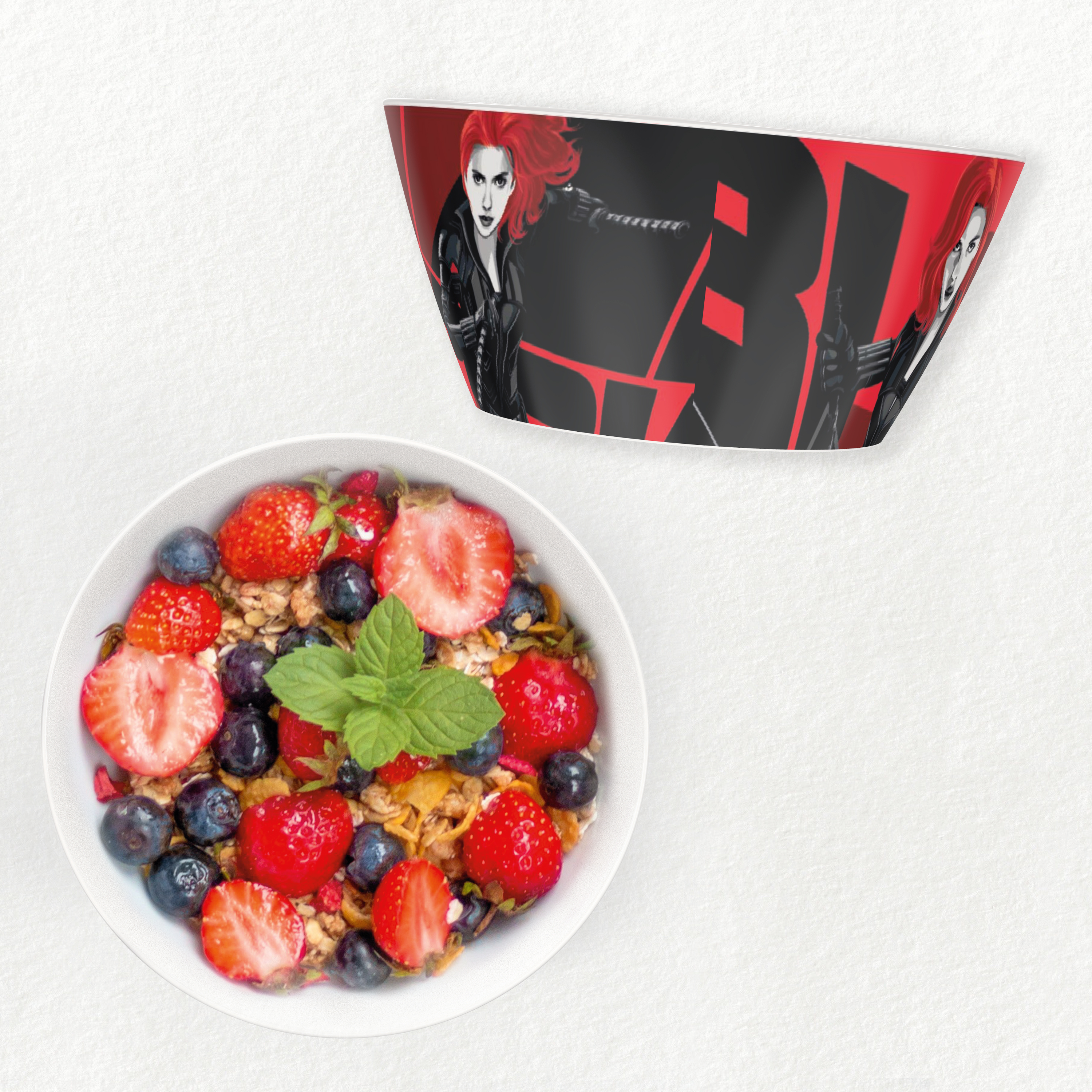 Marvel Comics Dinnerware Set, Black Widow, 2-piece set slideshow image 8 Marvel Comics Dinnerware Set, Black Widow, 2-piece set slideshow image 8