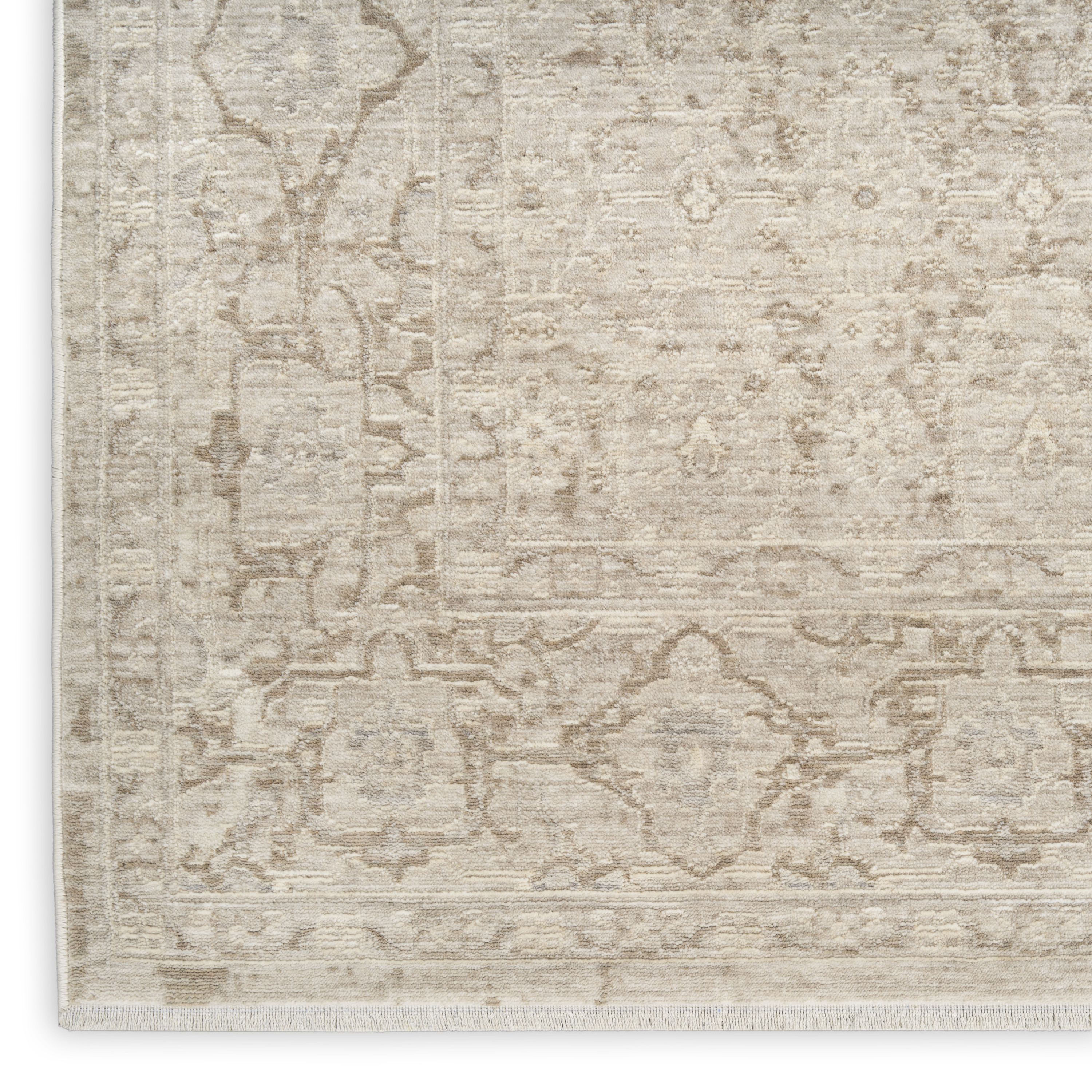 Nourison Shadows 9' x 12' Ivory Grey Vintage Indoor Rug