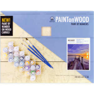 Large Paint On Wood by Number - Bay Sunset