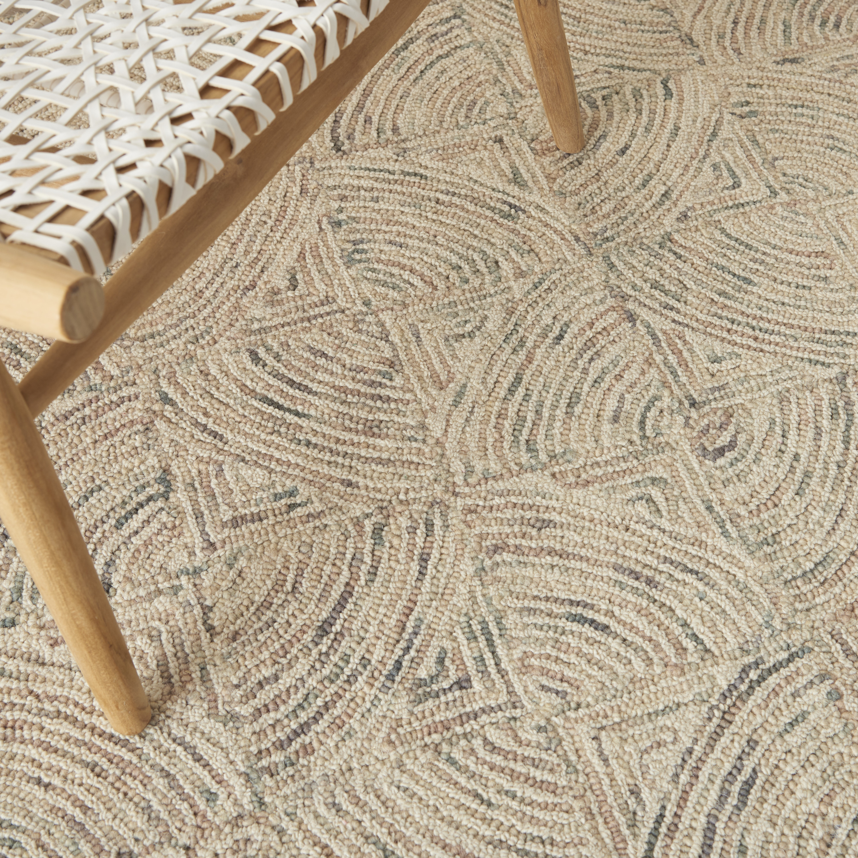 Nourison Interlock 3'9" x 5'9" Ivory Multicolor Modern Indoor Rug