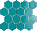 Artistic Reflections Wave 3″ Hexagon Mosaic Glossy