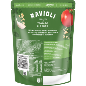  Heinz Pasta Meals Ravioli Ricotta with Tomato & Pesto 350g 
