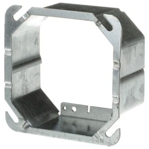 ABB (THOMAS AND BETTS)-52 C 54 2-STEEL CITY&AMP;#174; 4 IN. SQUARE BOX COVER, TILE WALL USE, STEEL, 2-DEVICE, 2 IN. RAISED