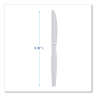 Boardwalk, Heavyweight Polystyrene Cutlery, Knife, White, 1000/Carton