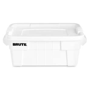Rubbermaid Commercial, BRUTE, Food Storage Tote with Lid, 14 Gal, White
