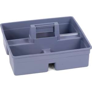Carlisle, 3-Compartment Tool Caddy for Janitorial Cart, Gray