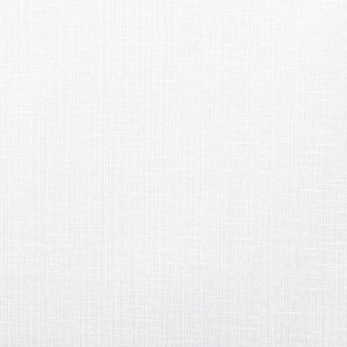 White linen-like fabric panel, flat and evenly stretched, showing fine woven crosshatch texture; serving as a neutral, softly lit background with no visible features or surroundings.