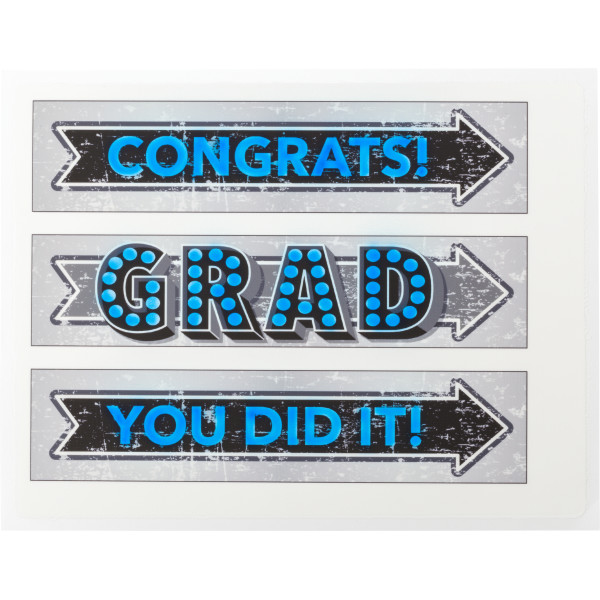 Grad Marquee Lights Edible Image® Designer Prints®