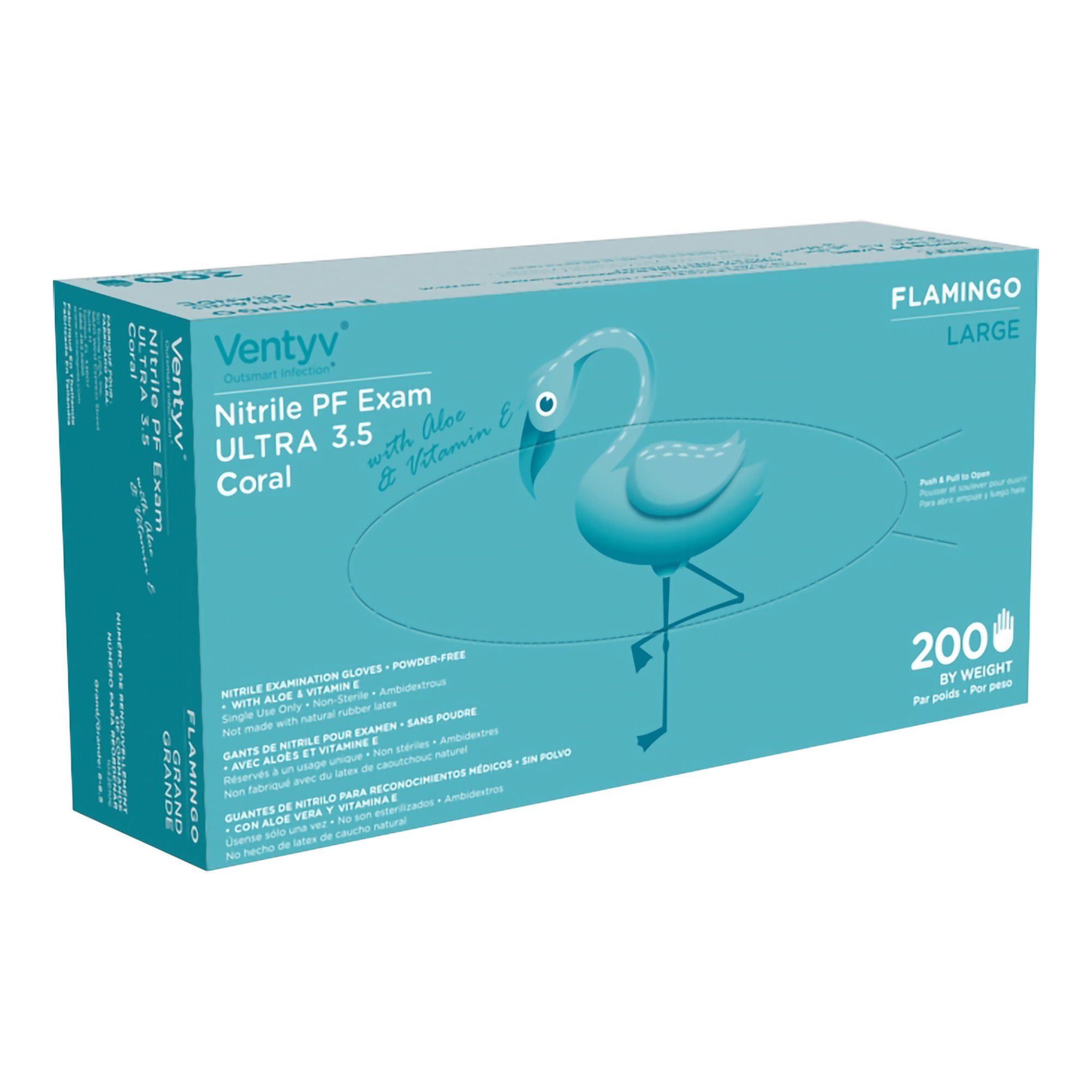 Ventyv GLOVE, EXAM NTRL N/S ALOE & VITMN-E LG (200/BX 10BX/CS)