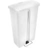 Rubbermaid Commercial, Streamline, Step-On, 18 gal, Resin, White, Rectangle, Receptacle