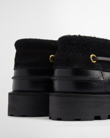 Re-Engineered Deck Boat Shoes Black