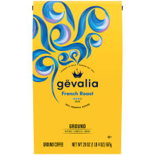 Gevalia French Roast Dark 100% Arabica Ground Coffee, 20 oz Bag