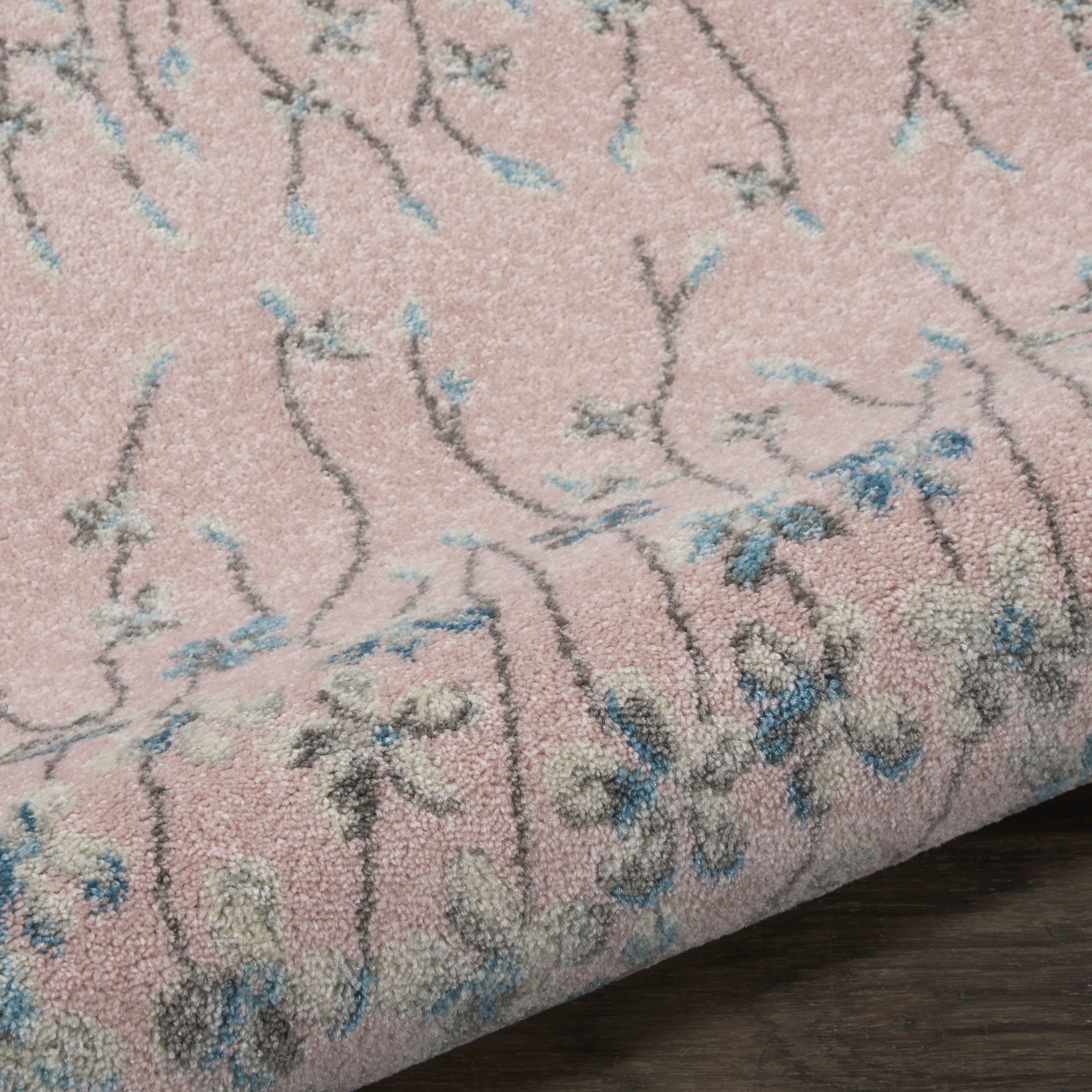 Nourison Tranquil 2' X 4' Pink Contemporary Indoor Rug