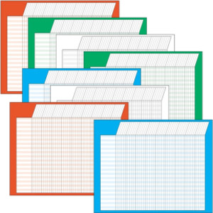 Horizontal Incentive Charts – Jumbo Variety Pack, 22" x 28", Set of 8