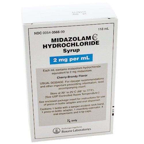 Midazolam 2mg/ml Syrup 118ml