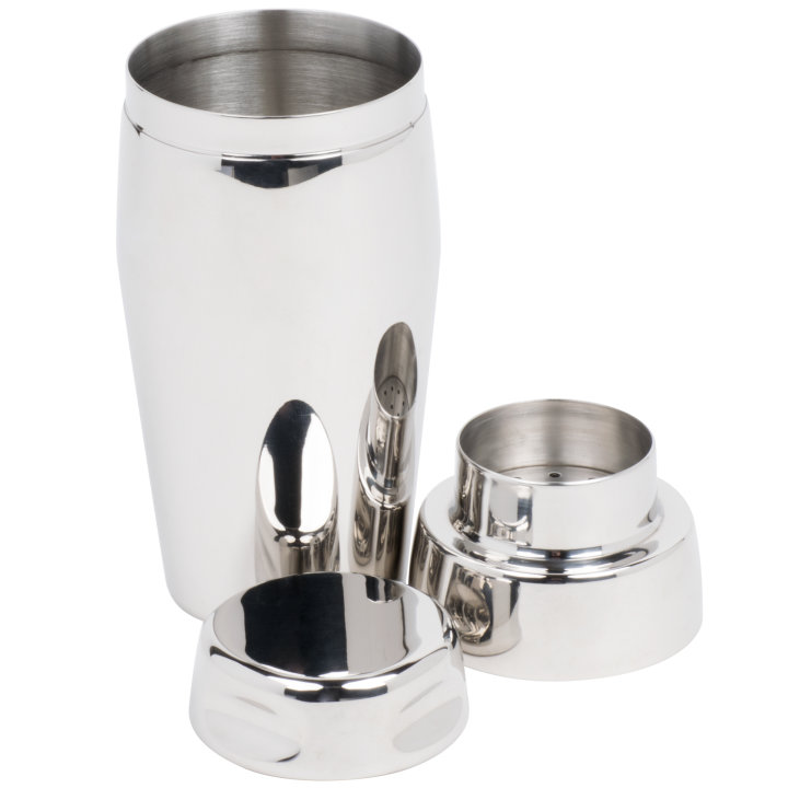 22-ounce stainless steel contemporary cocktail shaker