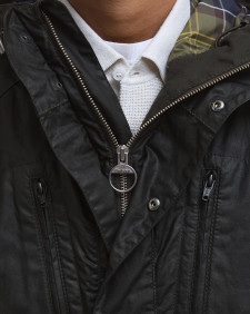 Barbour x TO KI TO Mountain Waxed Jacket Sage