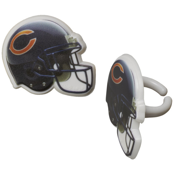 NFL Team Helmet Chicago Bears Cupcake Rings
