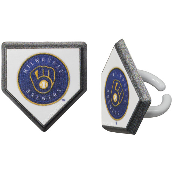 MLB® Home Plate Team Logo Cupcake Rings