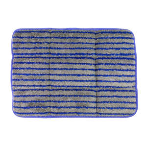 Square Scrub, EBG-20 Microfiber Carpet Bonnet, 14" x 20", Blue/Gray