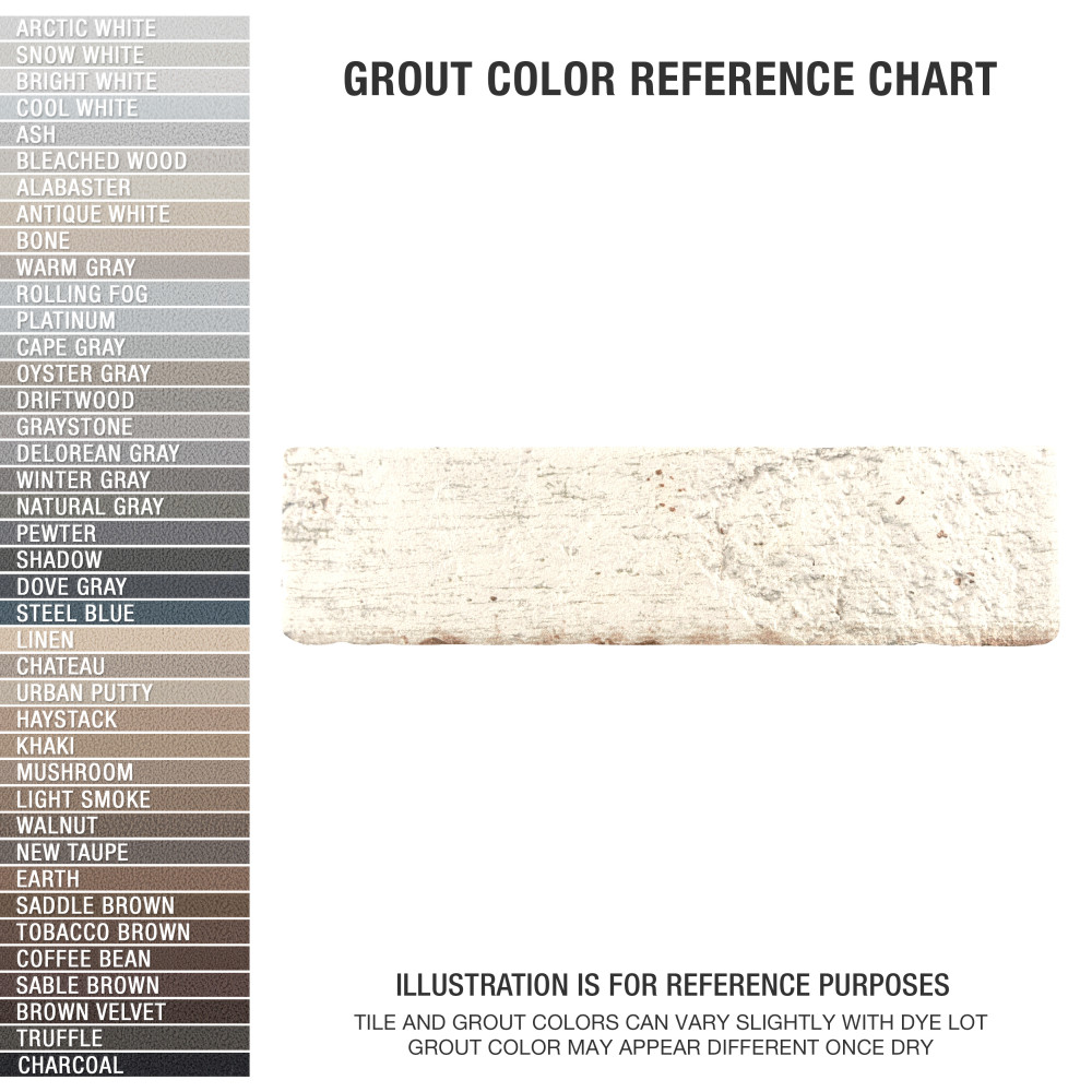 Sequoia Blanc 2-1/2 in. x 9-7/8 in. Ceramic Wall Tile