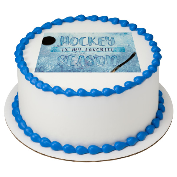 Hockey is My Favorite Season PhotoCake® Edible Image®
