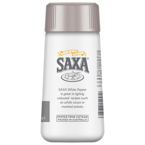  Saxa® Pepper White Picnic/Pk 50g 