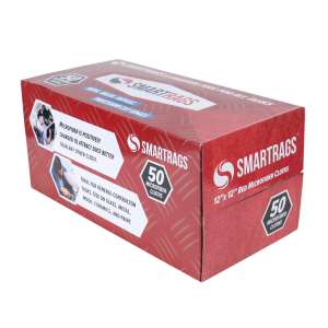 Hospeco, SmartRags Microfiber Cloth, 12"x12", Red