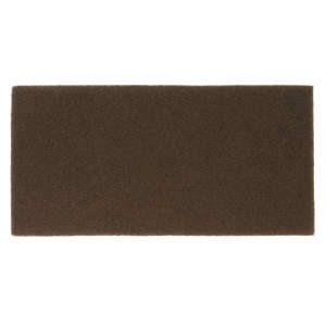 Square Scrub, SQP Finish Removal, Brown, 5.25"x10.5" Rectangle Floor Pad
