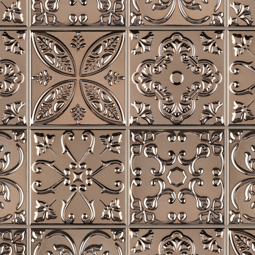 Trend Titanium 8x8 Square Ceramic Wall Only Digital Pattern